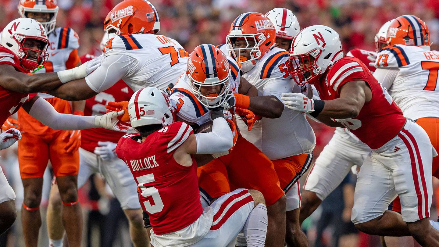 Image showcasing Illini Induce Illness in Huskers Who are Pasted, Penalized, and Leave ...