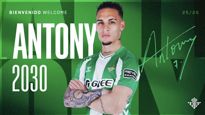 Antony has joined Real Betis. Antony has joined Real Betis.