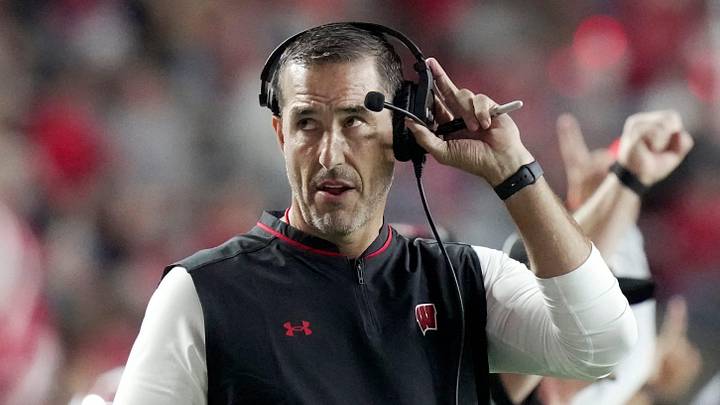 Wisconsin head coach Luke Fickell is shown during the first quarter of their game against Miami (Ohio) Thursday, August 28, 2025 at Camp Randall Stadium in Madison, Wisconsin.