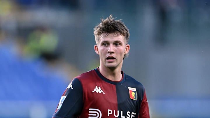 Morten Frendrup in action against Juventus