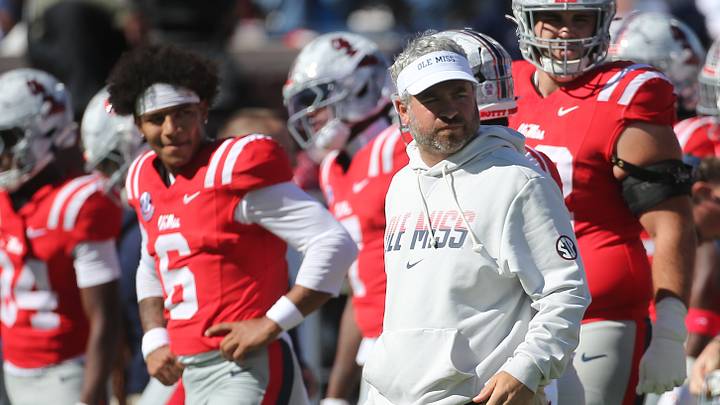 Mississippi Rebels head coach Pete Golding and quarterback Trinidad Chambliss. Mandatory Credit: Petre Thomas-Imagn Images Mississippi Rebels head coach Pete Golding and quarterback Trinidad Chambliss. Mandatory Credit: Petre Thomas-Imagn Images