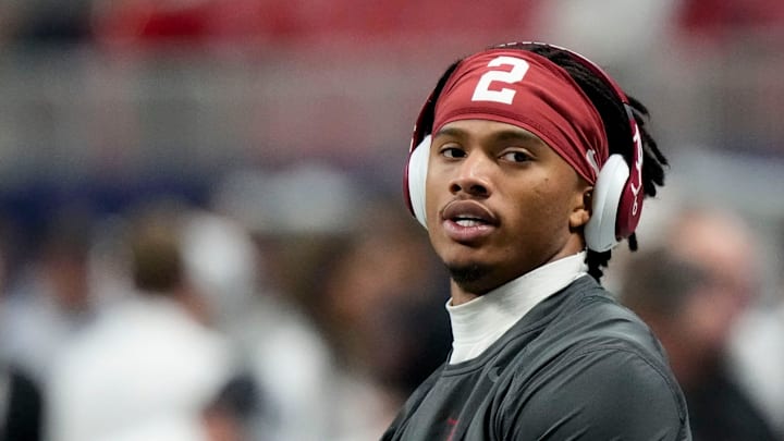Alabama wide receiver Ryan Williams (2) warms up before the SEC Championship Game.