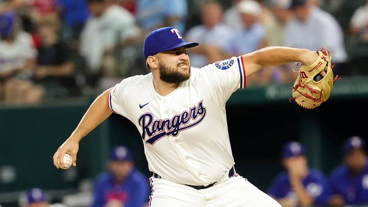 Sep 3, 2026; Arlington, Texas, USA; Texas Rangers pitcher Chase Silseth (63) throws during the ninth inning against the Tampa Bay Rays at Globe Life Field. Mandatory Credit: Kevin Jairaj-Imagn Images Sep 3, 2026; Arlington, Texas, USA; Texas Rangers pitcher Chase Silseth (63) throws during the ninth inning against the Tampa Bay Rays at Globe Life Field. Mandatory Credit: Kevin Jairaj-Imagn Images