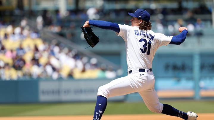 Tyler Glasnow throws the ball Tyler Glasnow throws the ball
