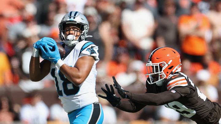 Carolina Panthers wide receiver Jalen Coker. Carolina Panthers wide receiver Jalen Coker.