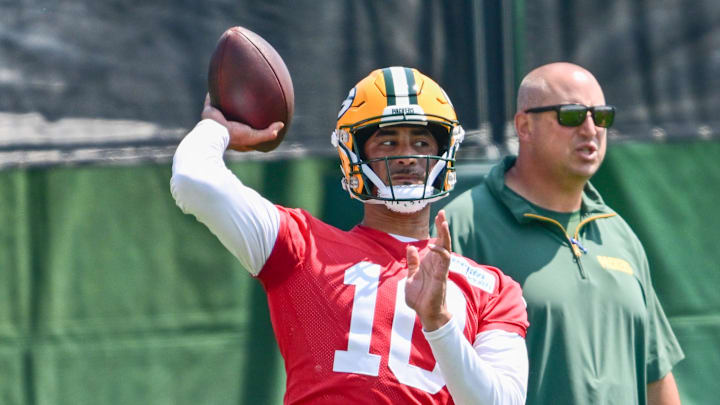 Jordan Love at Green Bay Packers minicamp