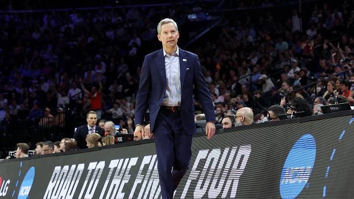Mar 22, 2026; Philadelphia, PA, USA; Virginia Cavaliers head coach Ryan Odom reacts in the first half during a second round game of the men's 2026 NCAA Tournament at Xfinity Mobile Arena. Mandatory Credit: Bill Streicher-Imagn Images Mar 22, 2026; Philadelphia, PA, USA; Virginia Cavaliers head coach Ryan Odom reacts in the first half during a second round game of the men's 2026 NCAA Tournament at Xfinity Mobile Arena. Mandatory Credit: Bill Streicher-Imagn Images