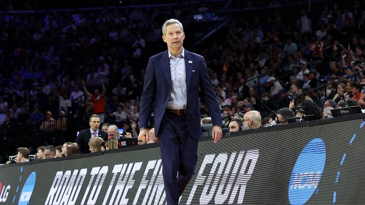 Mar 22, 2026; Philadelphia, PA, USA; Virginia Cavaliers head coach Ryan Odom reacts in the first half during a second round game of the men's 2026 NCAA Tournament at Xfinity Mobile Arena. Mandatory Credit: Bill Streicher-Imagn Images Mar 22, 2026; Philadelphia, PA, USA; Virginia Cavaliers head coach Ryan Odom reacts in the first half during a second round game of the men's 2026 NCAA Tournament at Xfinity Mobile Arena. Mandatory Credit: Bill Streicher-Imagn Images