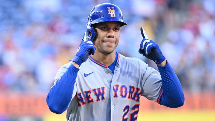 Jun 18, 2026; Philadelphia, Pennsylvania, USA; New York Mets left fielder Juan Soto (22) celebrates his home run during the first inning against the Philadelphia Phillies at Citizens Bank Park. Mandatory Credit: Eric Hartline-Imagn Images Jun 18, 2026; Philadelphia, Pennsylvania, USA; New York Mets left fielder Juan Soto (22) celebrates his home run during the first inning against the Philadelphia Phillies at Citizens Bank Park. Mandatory Credit: Eric Hartline-Imagn Images