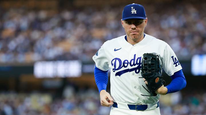 Jul 30, 2026; Los Angeles, California, USA; Los Angeles Dodgers first baseman Freddie Freeman (5) returns to the dugout in the middle of the second inning against the Seattle Mariners at Dodger Stadium. Mandatory Credit: William Navarro-Imagn Images Jul 30, 2026; Los Angeles, California, USA; Los Angeles Dodgers first baseman Freddie Freeman (5) returns to the dugout in the middle of the second inning against the Seattle Mariners at Dodger Stadium. Mandatory Credit: William Navarro-Imagn Images