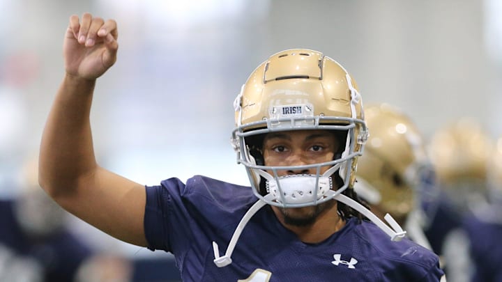 Freshman Micah Gilbert shines for Notre Dame Football amid WR injuries, and because of that he's set to make a big impact in 2024.