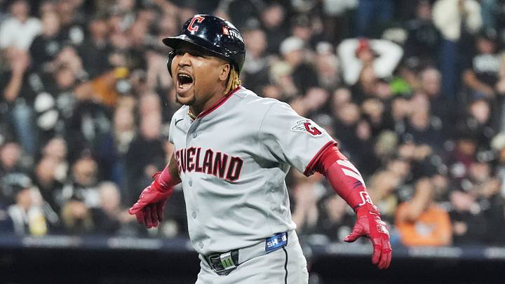 Jose Ramirez hit a home run in Game 4. Jose Ramirez hit a home run in Game 4.