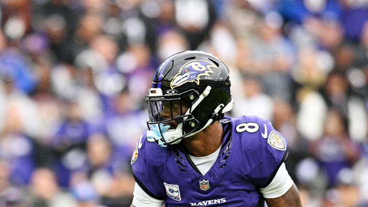 Oct 4, 2026; Baltimore, Maryland, USA;  Baltimore Ravens quarterback Lamar Jackson.