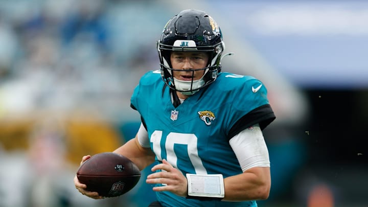 Former Jacksonville Jaguars quarterback Mac Jones.