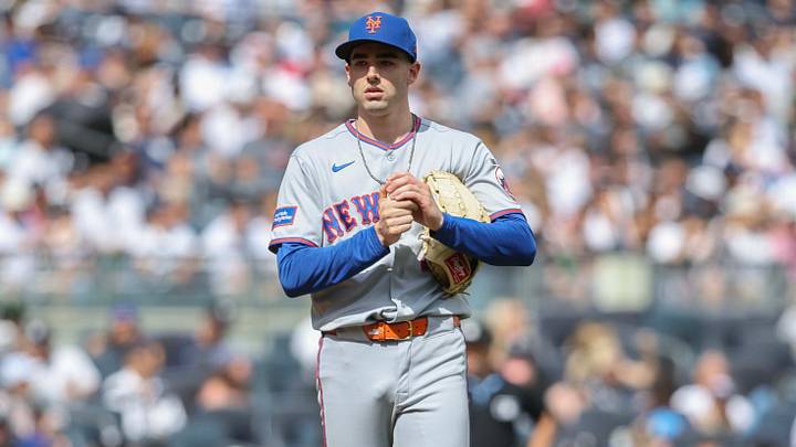 Sep 12, 2026; Bronx, New York, USA; New York Mets starting pitcher Zac Thornton (49) takes the mound in the first inning against the New York Yankees at Yankee Stadium. Mandatory Credit: Wendell Cruz-Imagn Images Sep 12, 2026; Bronx, New York, USA; New York Mets starting pitcher Zac Thornton (49) takes the mound in the first inning against the New York Yankees at Yankee Stadium. Mandatory Credit: Wendell Cruz-Imagn Images