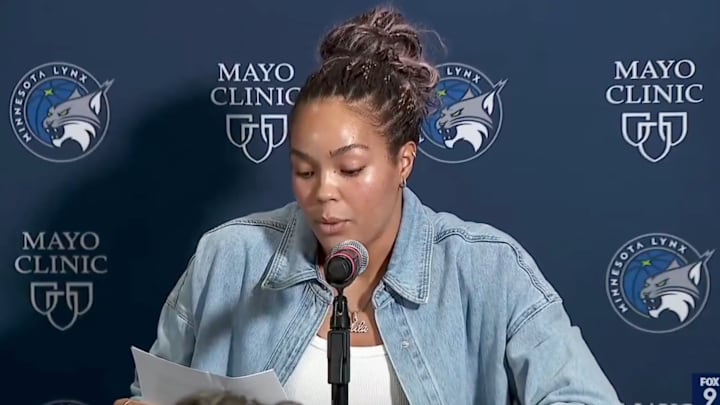 Collier read from a prepared statement during Tuesday's exit interview.