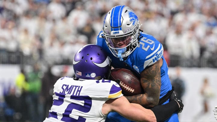 Detroit Lions running back Jahmyr Gibbs (26) Detroit Lions running back Jahmyr Gibbs (26)