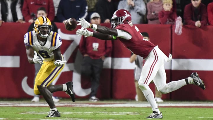 Alabama Crimson Tide defensive back Terrion Arnold (3) Alabama Crimson Tide defensive back Terrion Arnold (3)