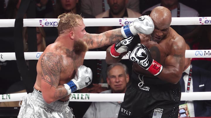 Jake Paul fights Mike Tyson on Nov. 15, 2024.
