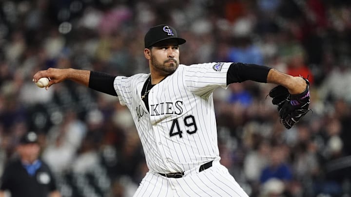 Colorado Rockies pitcher Antonio Senzatela