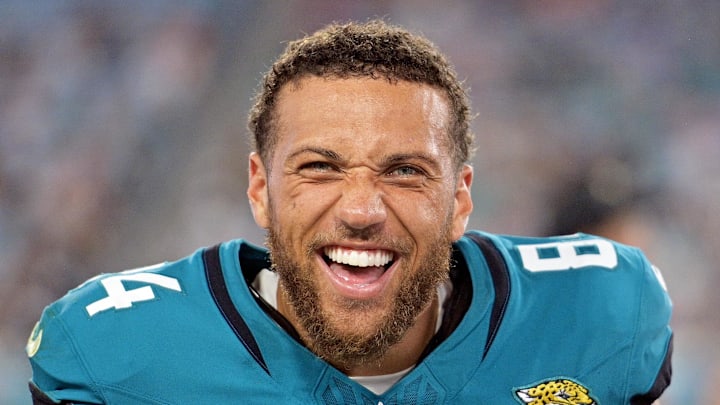 Aug 26, 2023; Jacksonville, Florida, USA; Jacksonville Jaguars wide receiver Elijah Cooks (84). Aug 26, 2023; Jacksonville, Florida, USA; Jacksonville Jaguars wide receiver Elijah Cooks (84).