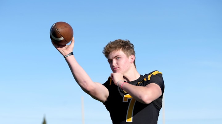 Newbury Park High quarterback Brady Smigiel is Ventura County Star All-County Football Offensive Player of the Year on Friday, Dec. 8, 2023.
