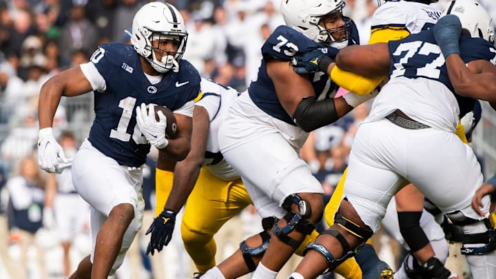 Penn State running back Nick Singleton (10)