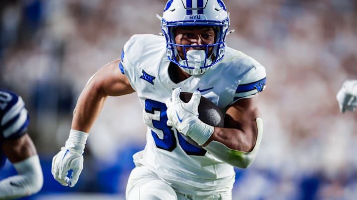 BYU running back Sione Moa against Kansas State