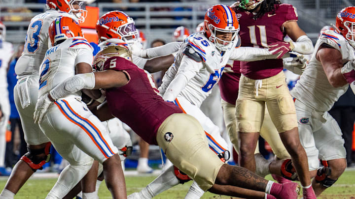 The Florida State Seminoles hosted the Florida Gators at Doak Campbell Stadium on Saturday, Nov. 30, 2024. The Florida State Seminoles hosted the Florida Gators at Doak Campbell Stadium on Saturday, Nov. 30, 2024.