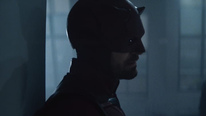 (L-R) Matt Murdock/Daredevil (Charlie Cox) and Frank Castle/The Punisher (Jon Bernthal)in Marvel Television's DAREDEVIL: BORN AGAIN, exclusively on Disney+. Photo courtesy of Marvel Television. © 2025 MARVEL.