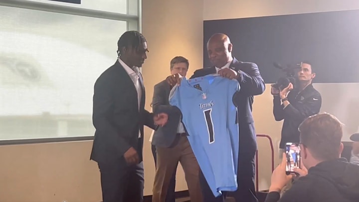 Ward was given Warren Moon's blessing to wear the jersey No. 1.