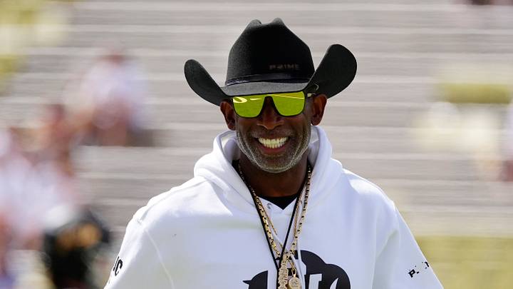 Sep 12, 2026; Boulder, Colorado, USA; Colorado Buffaloes head coach Deion Sanders before the game against Weber State at Folsom Field. Sep 12, 2026; Boulder, Colorado, USA; Colorado Buffaloes head coach Deion Sanders before the game against Weber State at Folsom Field.