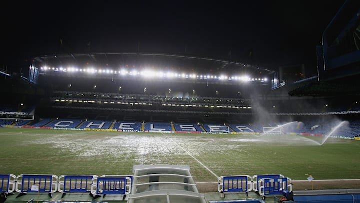 The Stamford Bridge pitch was in a horrendous state before kick off