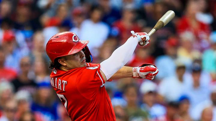 Sep 16, 2026; Cincinnati, Ohio, USA; Cincinnati Reds first baseman Sal Stewart (27) bats against the Los Angeles Dodgers in the first inning at Great American Ball Park. Mandatory Credit: Katie Stratman-Imagn Images Sep 16, 2026; Cincinnati, Ohio, USA; Cincinnati Reds first baseman Sal Stewart (27) bats against the Los Angeles Dodgers in the first inning at Great American Ball Park. Mandatory Credit: Katie Stratman-Imagn Images