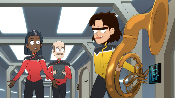 Dawnn Lewis as Captain Carol Freeman in episode 8, season 5 of Lower Decks streaming on Paramount+, 2024. Photo credit: Paramount+.