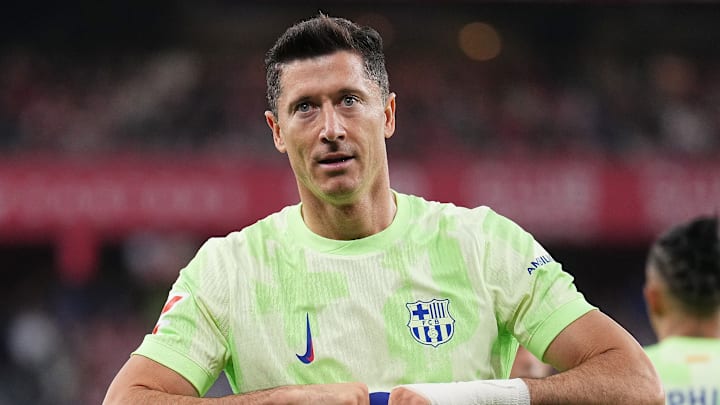 Robert Lewandowski consiguió un doblete ante el Athletic de Bilbao 