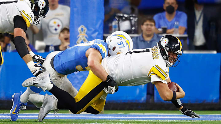 A ferocious competitor on the field, Bosa (97) is one of the key pieces to a revamped Chargers defense in 2022. 