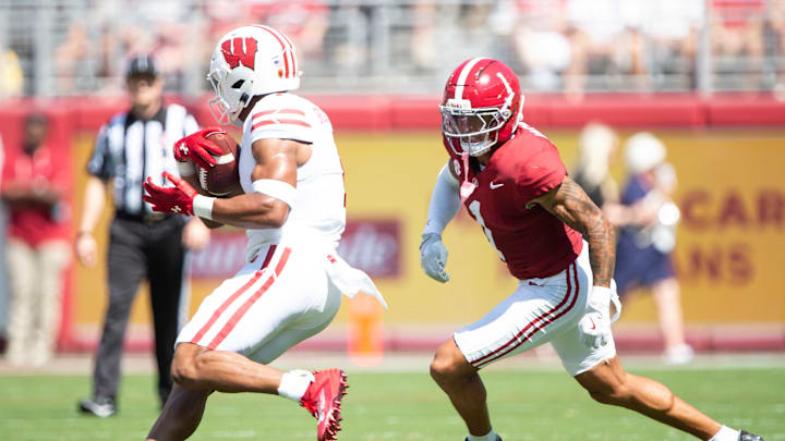 Domani Jackson, Chris Brooks Jr., Alabama Crimson Tide, Wisconsin Badgers