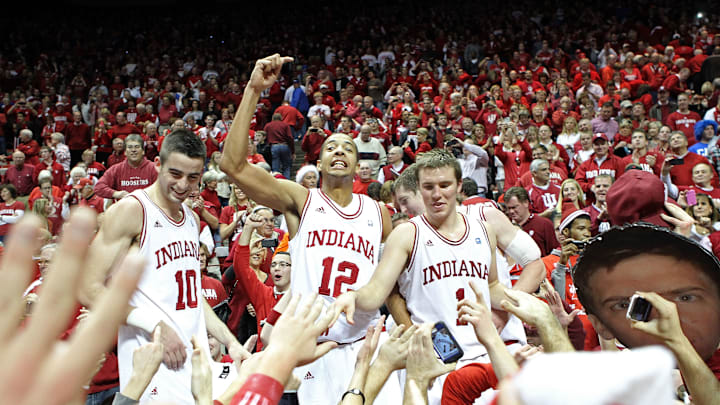 Will Sheehey, Verdell Jones III and Jordan Hulls, Indiana Men's Basketball