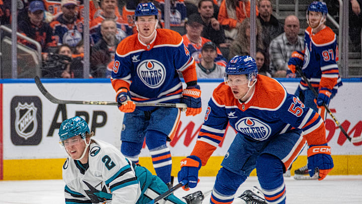 San Jose Sharks v Edmonton Oilers