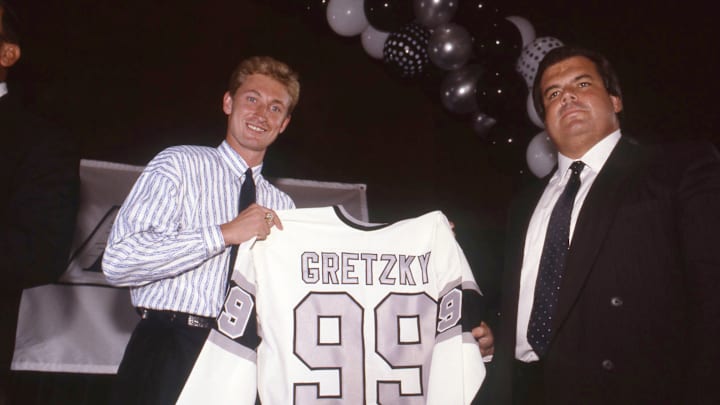 Wayne Gretzky of the Los Angeles Kings