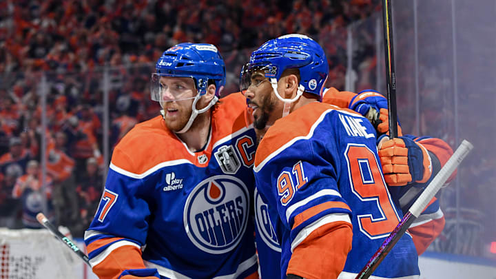 Connor McDavid and Evander Kane