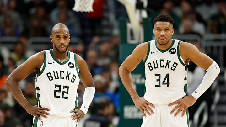 Khris Middleton and Giannis Antetokounmpo, Milwaukee Bucks