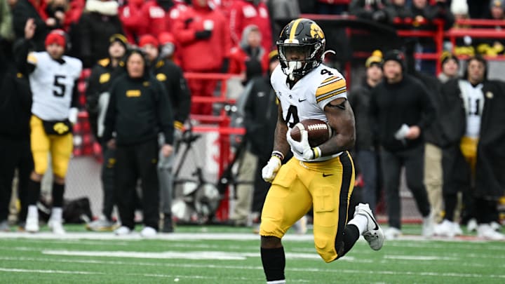 Kansas football running back LeShon Williams when he played at Iowa