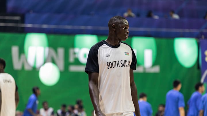 Khaman Madit Maluach of South Sudan seen during the FIBA Men...