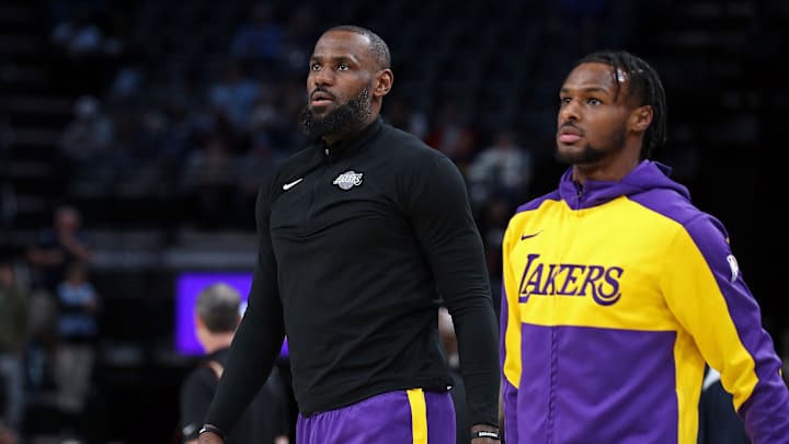LeBron James, Bronny James, Los Angeles Lakers