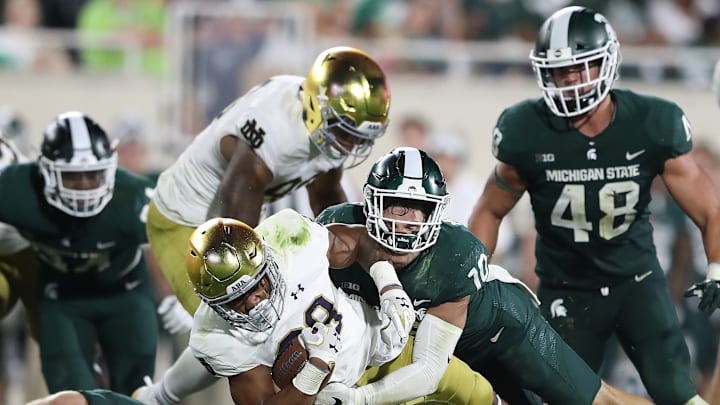 Deon McIntosh, Tyler Higby, Notre Dame Fighting Irish, Michigan State Spartans