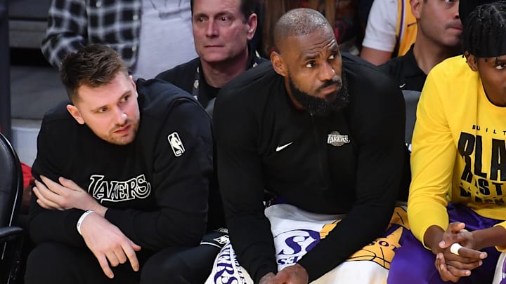 Celebrities At The Los Angeles Lakers Game