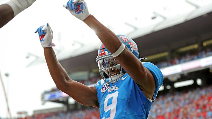 Ole Miss wide receiver Tre Harris