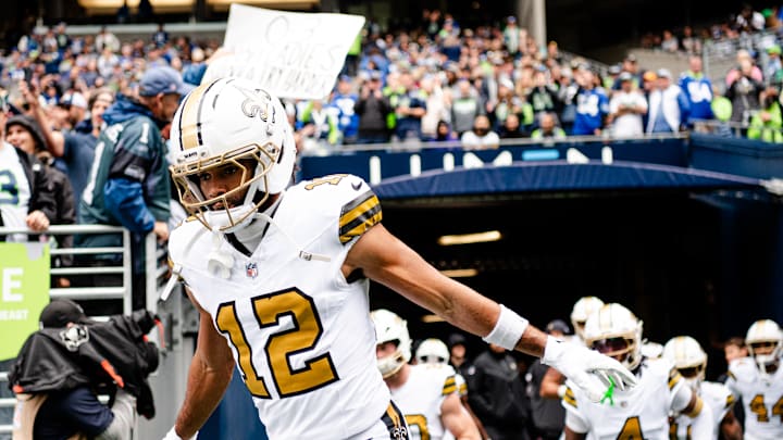 New Orleans Saints wide receiver Chris Olave